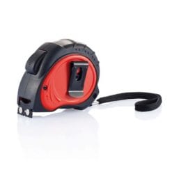 Miara 5m Tool Pro z nadrukiem Twojego logo, materiał: plastik, kolor: czerwony Miara 5m Tool Pro z nadrukiem Twojego logo, materiał: plastik, kolor: czerwony