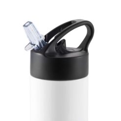 Butelka sportowa 500 ml Sport z nadrukiem Twojego logo, materiał: stal nierdzewna, stal, kolor: biały Butelka sportowa 500 ml Sport z nadrukiem Twojego logo, materiał: stal nierdzewna, stal, kolor: biały