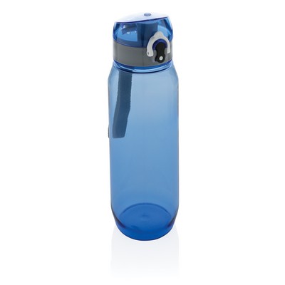 Butelka sportowa XL 800 ml z nadrukiem Twojego logo, materiał: tritan, kolor: niebieski, szary