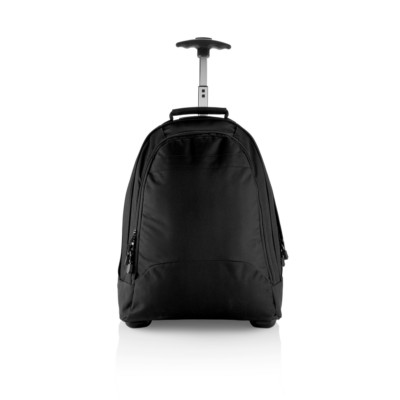 Plecak biznesowy, torba na kółkach z nadrukiem Twojego logo, materiał: poliester, kolor: czarny