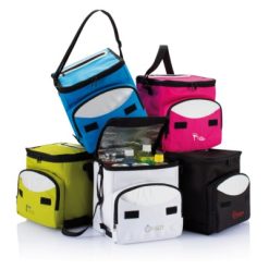 Torba termoizolacyjna, składana z nadrukiem Twojego logo, materiał: poliester, pe, kolor: biały