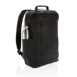 Plecak na laptopa 15,6" z nadrukiem Twojego logo, materiał: poliester, kolor: czarny Plecak na laptopa 15,6" z nadrukiem Twojego logo, materiał: poliester, kolor: czarny