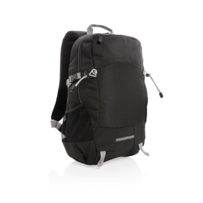 Plecak na laptopa 15,6", ochrona RFID z nadrukiem Twojego logo, materiał: poliester, tpe, kolor: czarny, szary