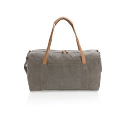 Torba sportowa, podróżna z nadrukiem Twojego logo, materiał: pu, płótno, kolor: szary Torba sportowa, podróżna z nadrukiem Twojego logo, materiał: pu, płótno, kolor: szary