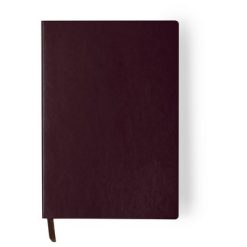 Notatnik ok. A5 z nadrukiem Twojego logo, materiał: pu, kolor: burgund Notatnik ok. A5 z nadrukiem Twojego logo, materiał: pu, kolor: burgund