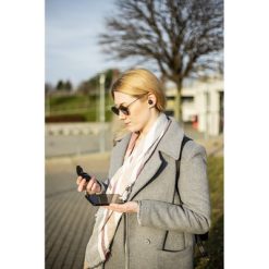 Bezprzewodowe słuchawki douszne | Patrick z nadrukiem Twojego logo, materiał: plastik, kolor: czarny Bezprzewodowe słuchawki douszne | Patrick z nadrukiem Twojego logo, materiał: plastik, kolor: czarny