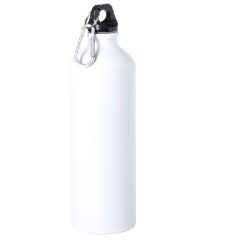 Butelka sportowa 800 ml z nadrukiem Twojego logo, materiał: aluminium, kolor: biały Butelka sportowa 800 ml z nadrukiem Twojego logo, materiał: aluminium, kolor: biały