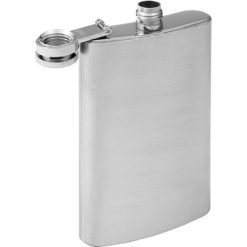 Piersiówka 100 ml z nadrukiem Twojego logo, materiał: stal nierdzewna, stal, kolor: srebrny Piersiówka 100 ml z nadrukiem Twojego logo, materiał: stal nierdzewna, stal, kolor: srebrny