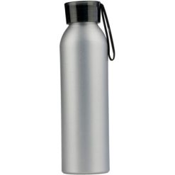 Butelka sportowa 650 ml z nadrukiem Twojego logo, materiał: aluminium, kolor: czarny