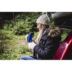 Kubek termiczny 400 ml Air Gifts | Susan z nadrukiem Twojego logo, materiał: metal, plastik, kolor: biały