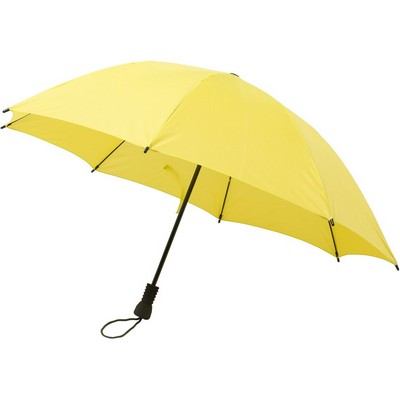 Parasol manualny z nadrukiem Twojego logo, materiał: pongee, kolor: żółty
