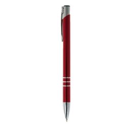 Długopis | Jones z nadrukiem Twojego logo, materiał: aluminium, kolor: czerwony