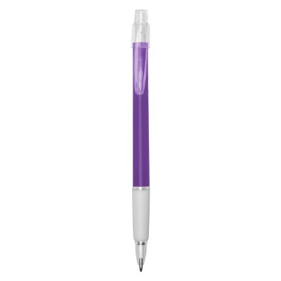 Długopis | Trevor z nadrukiem Twojego logo, materiał: plastik, guma, kolor: fioletowy
