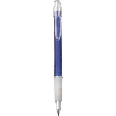 Długopis z nadrukiem Twojego logo, materiał: plastik, guma, kolor: granatowy