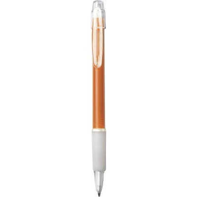 Długopis z nadrukiem Twojego logo, materiał: plastik, guma, kolor: pomarańczowy