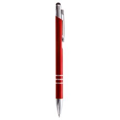Długopis, touch pen | Zachary z nadrukiem Twojego logo, materiał: aluminium, kolor: czerwony Długopis, touch pen | Zachary z nadrukiem Twojego logo, materiał: aluminium, kolor: czerwony