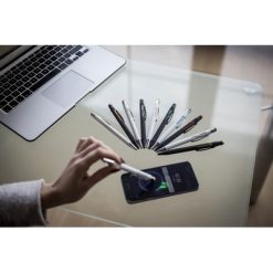 Długopis, touch pen z nadrukiem Twojego logo, materiał: aluminium, kolor: jasnozielony