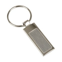 Prostokątny brelok do kluczy | Stella z nadrukiem Twojego logo, materiał: metal, kolor: srebrny Prostokątny brelok do kluczy | Stella z nadrukiem Twojego logo, materiał: metal, kolor: srebrny