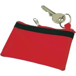 Etui na klucze, portmonetka, brelok do kluczy z nadrukiem Twojego logo, materiał: nylon, kolor: czerwony Etui na klucze, portmonetka, brelok do kluczy z nadrukiem Twojego logo, materiał: nylon, kolor: czerwony