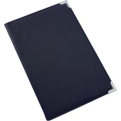 Teczka konferencyjna A4 z nadrukiem Twojego logo, materiał: metal, pu, pvc, kolor: granatowy