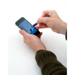 Długopis, touch pen z nadrukiem Twojego logo, materiał: aluminium, kolor: granatowy