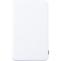 Power bank 5000 mAh z nadrukiem Twojego logo, materiał: plastik, kolor: biały Power bank 5000 mAh z nadrukiem Twojego logo, materiał: plastik, kolor: biały