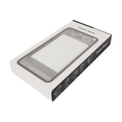 Power bank 8000 mAh | Lesley z nadrukiem Twojego logo, materiał: plastik, kolor: biały Power bank 8000 mAh | Lesley z nadrukiem Twojego logo, materiał: plastik, kolor: biały