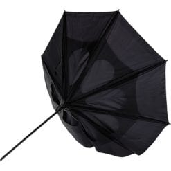 Wiatroodporny parasol manualny z nadrukiem Twojego logo, materiał: metal, poliester, kolor: czarny Wiatroodporny parasol manualny z nadrukiem Twojego logo, materiał: metal, poliester, kolor: czarny