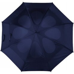 Wiatroodporny parasol manualny z nadrukiem Twojego logo, materiał: metal, poliester, kolor: granatowy Wiatroodporny parasol manualny z nadrukiem Twojego logo, materiał: metal, poliester, kolor: granatowy