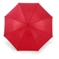 Parasol automatyczny z nadrukiem Twojego logo, materiał: poliester, kolor: czerwony