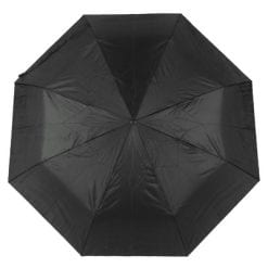 Parasol manualny, składany z nadrukiem Twojego logo, materiał: metal, poliester, kolor: czarny Parasol manualny, składany z nadrukiem Twojego logo, materiał: metal, poliester, kolor: czarny