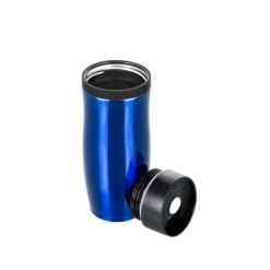 Kubek termiczny 375 ml Air Gifts | Jackson z nadrukiem Twojego logo, materiał: plastik, stal nierdzewna, stal, kolor: granatowy Kubek termiczny 375 ml Air Gifts | Jackson z nadrukiem Twojego logo, materiał: plastik, stal nierdzewna, stal, kolor: granatowy
