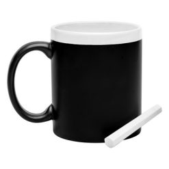Kubek ceramiczny do rysowania 300 ml, kreda z nadrukiem Twojego logo, materiał: ceramika, kolor: neutralny Kubek ceramiczny do rysowania 300 ml, kreda z nadrukiem Twojego logo, materiał: ceramika, kolor: neutralny