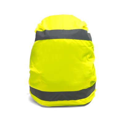 Osłona na plecak z nadrukiem Twojego logo, materiał: poliester, kolor: żółty