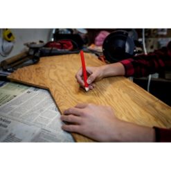 Ołówek stolarski | Cole z nadrukiem Twojego logo, materiał: drewno, kolor: biały