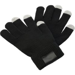 Rękawiczki z nadrukiem Twojego logo, materiał: akryl, spandex, kolor: czarny