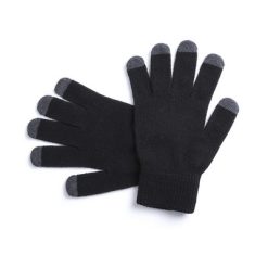 Rękawiczki z nadrukiem Twojego logo, materiał: akryl, kolor: czarny