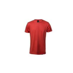 Koszulka RPET z nadrukiem Twojego logo, materiał: poliester, rpet, kolor: czerwony