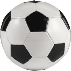 Piłka nożna z nadrukiem Twojego logo, materiał: guma, pvc, kolor: czarno-biały Piłka nożna z nadrukiem Twojego logo, materiał: guma, pvc, kolor: czarno-biały