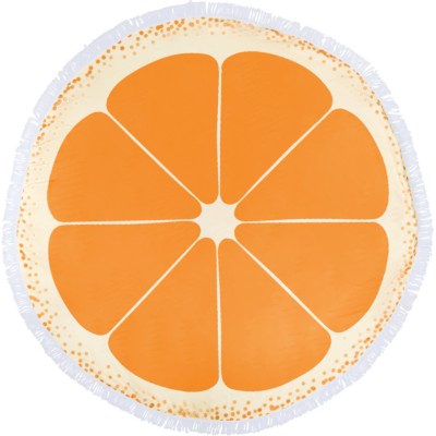 Ręcznik plażowy z nadrukiem Twojego logo, materiał: poliester, mikrofibra, kolor: pomarańczowy