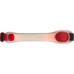 Opaska na ramię, lampka LED z nadrukiem Twojego logo, materiał: plastik, silikon, tpr, kolor: czerwony Opaska na ramię, lampka LED z nadrukiem Twojego logo, materiał: plastik, silikon, tpr, kolor: czerwony