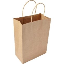 Torba papierowa z nadrukiem Twojego logo, materiał: papier, kolor: brązowy Torba papierowa z nadrukiem Twojego logo, materiał: papier, kolor: brązowy