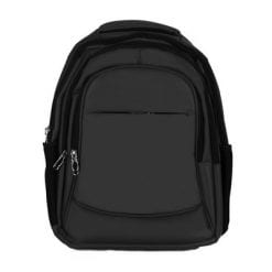 Plecak na laptopa 15" z nadrukiem Twojego logo, materiał: nylon, kolor: czarny Plecak na laptopa 15" z nadrukiem Twojego logo, materiał: nylon, kolor: czarny