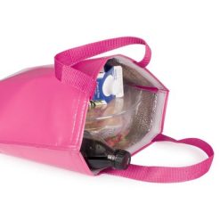 Torba termoizolacyjna z nadrukiem Twojego logo, materiał: aluminium, non-woven, kolor: różowy