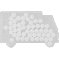 Miętówki "ciężarówka" z nadrukiem Twojego logo, materiał: pp, kolor: biały