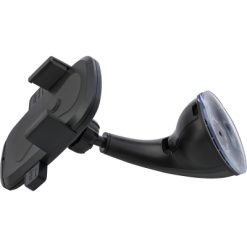 Regulowany samochodowy uchwyt do telefonu z nadrukiem Twojego logo, materiał: plastik, eva, kolor: czarny Regulowany samochodowy uchwyt do telefonu z nadrukiem Twojego logo, materiał: plastik, eva, kolor: czarny