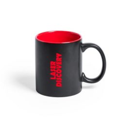 Kubek ceramiczny 350 ml z nadrukiem Twojego logo, materiał: ceramika, kolor: czerwony Kubek ceramiczny 350 ml z nadrukiem Twojego logo, materiał: ceramika, kolor: czerwony