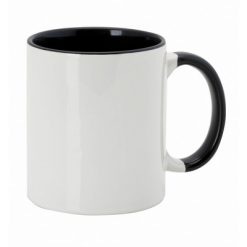 Kubek ceramiczny 350 ml z nadrukiem Twojego logo, materiał: ceramika, kolor: czarny Kubek ceramiczny 350 ml z nadrukiem Twojego logo, materiał: ceramika, kolor: czarny
