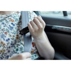 Latarka bezpieczeństwa 4 LED COB, przecinak do pasów, młotek bezpieczeństwa z nadrukiem Twojego logo, materiał: plastik, ps, kolor: czarny