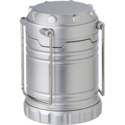 Lampka kempingowa COB, latarenka z nadrukiem Twojego logo, materiał: plastik, kolor: srebrny Lampka kempingowa COB, latarenka z nadrukiem Twojego logo, materiał: plastik, kolor: srebrny